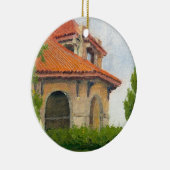 風光明媚な1904世界のフェアパビリオン – セントルイス セラミックオーナメント (右)