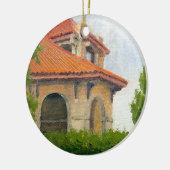 風光明媚な1904世界のフェアパビリオン – セントルイス セラミックオーナメント (左)