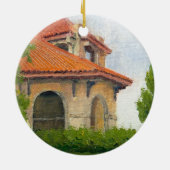 風光明媚な1904世界のフェアパビリオン – セントルイス セラミックオーナメント (裏面)