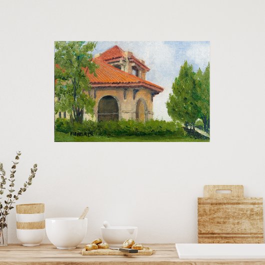 風光明媚な1904世界のフェアパビリオン – セントルイス ポスター (キッチン)