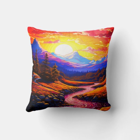 風光明媚な クッション (裏面)