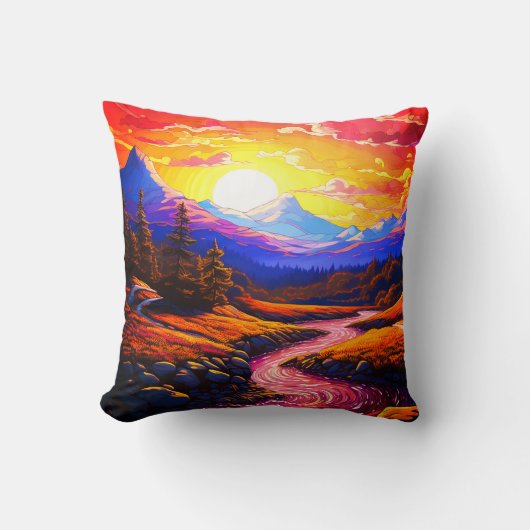 風光明媚な クッション (正面)