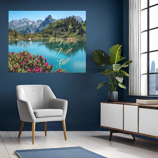 風光明媚な"毎日はギフト"写真プリント フォトプリント           