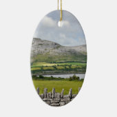 風光明媚なBurren County Claire Irelandの写真 セラミックオーナメント (右)