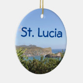 風光明媚カリブのなアイランドサンルシア セラミックオーナメント (右)