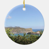 風光明媚カリブのなアイランドサンルシア セラミックオーナメント (裏面)