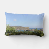 風光明媚カリブのなアイランドサンルシア ランバークッション (裏面)