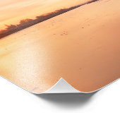 風凍ってい車と葦で川の上の日の出 フォトプリント            (角)