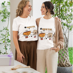 風刺マンガTシャツ – かわいいコーヒー&マーシュマロ Tシャツ