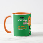 風刺学院生ギフト女性赤頭巻 マグカップ (左)