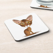 風刺漫画のアビシニア人 コースター (左側)