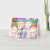 風刺漫画のクリスマスカード12a シーズンカード (正面)