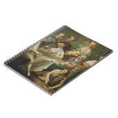 風刺漫画のグループ、c.1776 (キャンバスの油) ノートブック (左側)