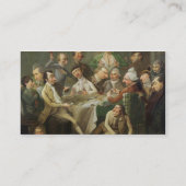 風刺漫画のグループ、c.1776 (キャンバスの油) 名刺 (裏面)