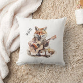 風刺漫画アニマルキツネAミュージカル クッション (ブランケット)