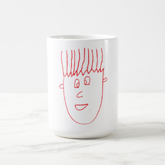 風刺画の青年マグカップ コーヒーマグカップ