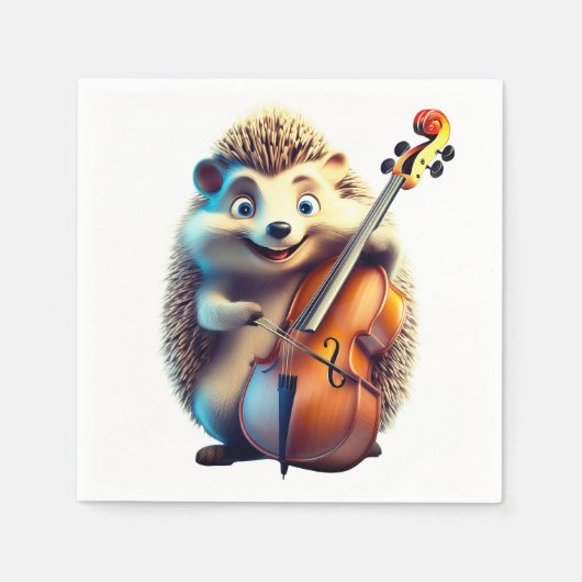 風刺画、漫画、イラストレーションAミュージカル スタンダードカクテルナプキン (正面)