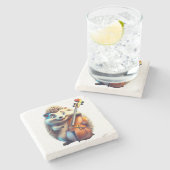 風刺画、漫画、イラストレーションAミュージカル ストーンコースター (横)