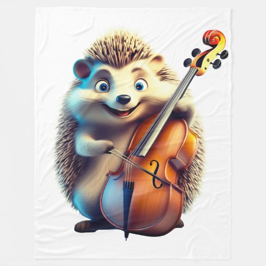 風刺画、漫画、イラストレーションAミュージカル フリースブランケット (正面)