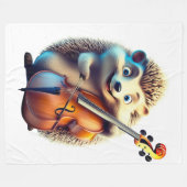 風刺画、漫画、イラストレーションAミュージカル フリースブランケット (正面(横))