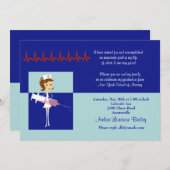 風刺画 看護学校 卒業招待状 #2 招待状 (正面/裏面)