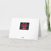 風刺的なオルガニスト父の日のカード カード (裏面)