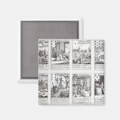 風刺的なトランプのセット マグネット (正面/裏面)