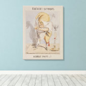 風刺的なファンタジー、アドルフの戯画 キャンバスプリント (インサイチュ (ウッドフロア))