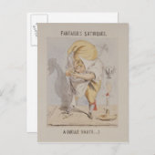 風刺的なファンタジー、アドルフの戯画 ポストカード (正面/裏面)