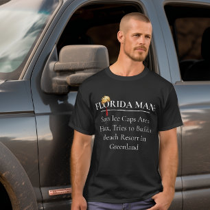 風刺的フロリダマングリーンランドビーチリゾート Tシャツ