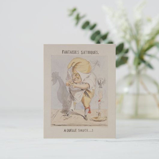 風刺的幻想、アドルフの風刺画 ポストカード (スタンド正面)