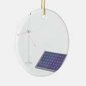 風力および太陽電池パネル セラミックオーナメント (右)