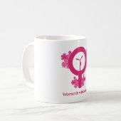 風力エネルギー女性 - フェミニストギフト コーヒーマグカップ (正面左)