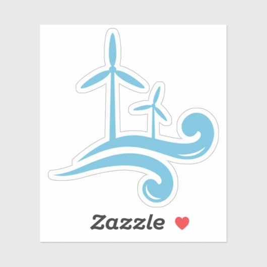 風力タービンの再生可能エネルギーブルーまたは任意の色 シール (シート)