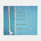 風力タービンフリースブランケット フリースブランケット (正面(横))