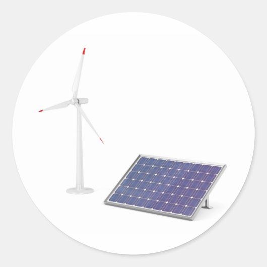 風力タービン及びパ太陽のネル ラウンドシール (正面)