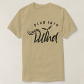 風力タービン風力再生可能エネルギー4 Tシャツ (デザイン正面)