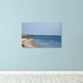 風力タービン キャンバスプリント (インサイチュ (ウッドフロア))