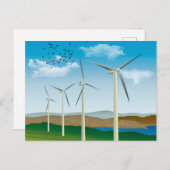 風力タービン ポストカード (正面/裏面)