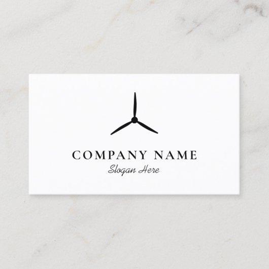 風力タービン 名刺 (正面)