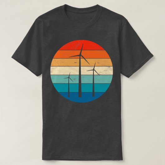 風力タービン Tシャツ (デザイン正面)