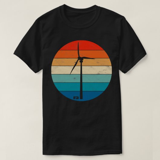 風力タービン Tシャツ (デザイン正面)