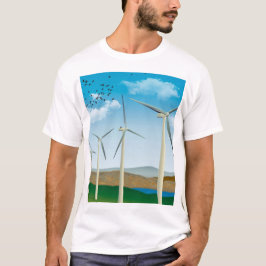 風力タービン Tシャツ