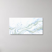風力抽象画、サステナビリティアート キャンバスプリント (正面)