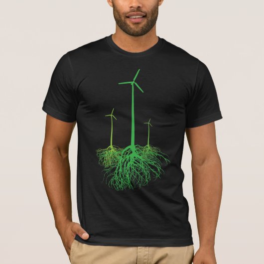 風力発電地帯 Tシャツ (正面)