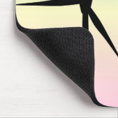 風力発電所の朝 マウスパッド (コーナー)