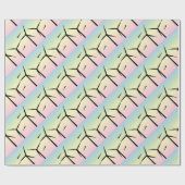 風力発電所の朝 ラッピングペーパー (フラット)