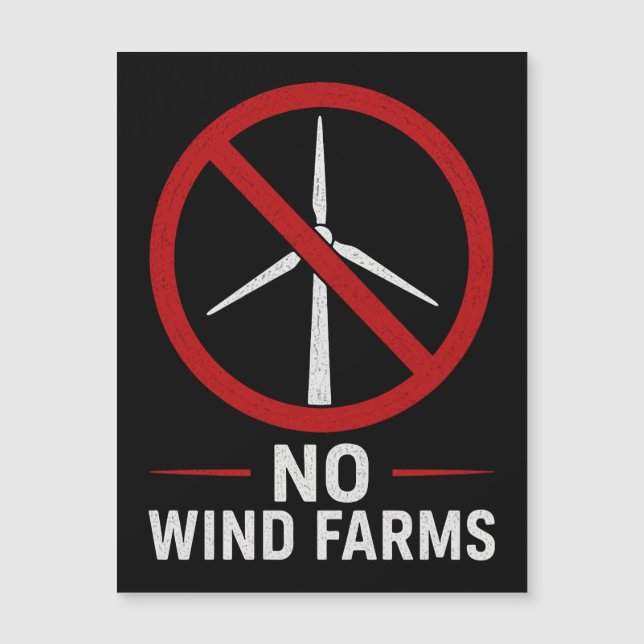 風力発電所反対！風力タービン反対！ (正面)