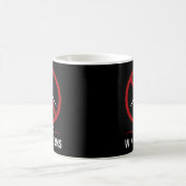 風力発電所反対！風力タービン反対！ コーヒーマグカップ (中央)