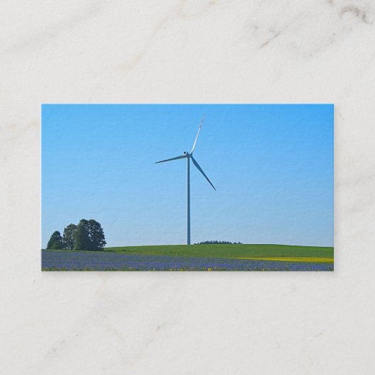 風力発電所 – 名刺 (正面)